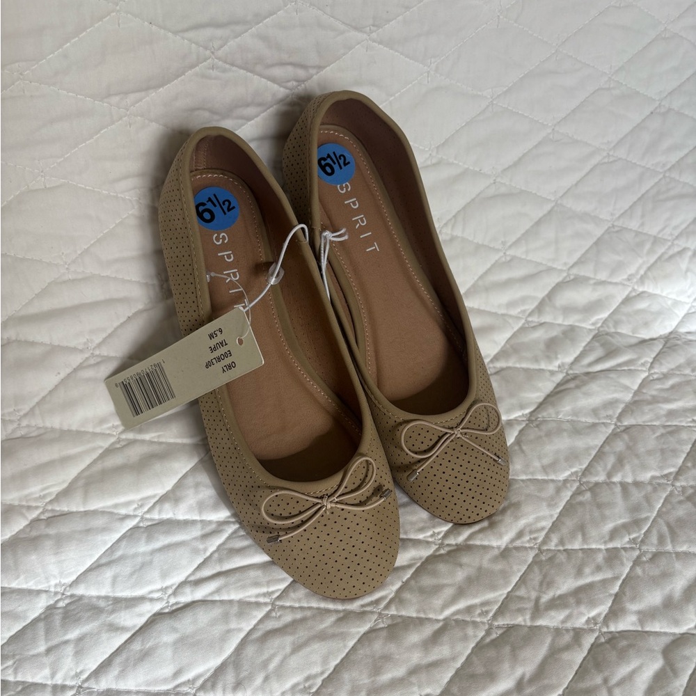 Esprit Taupe Ballet Flats